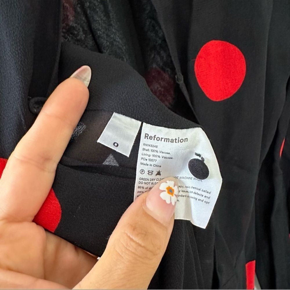 Reformation Luanne Polka Dot Dress - Picture 9 of 9